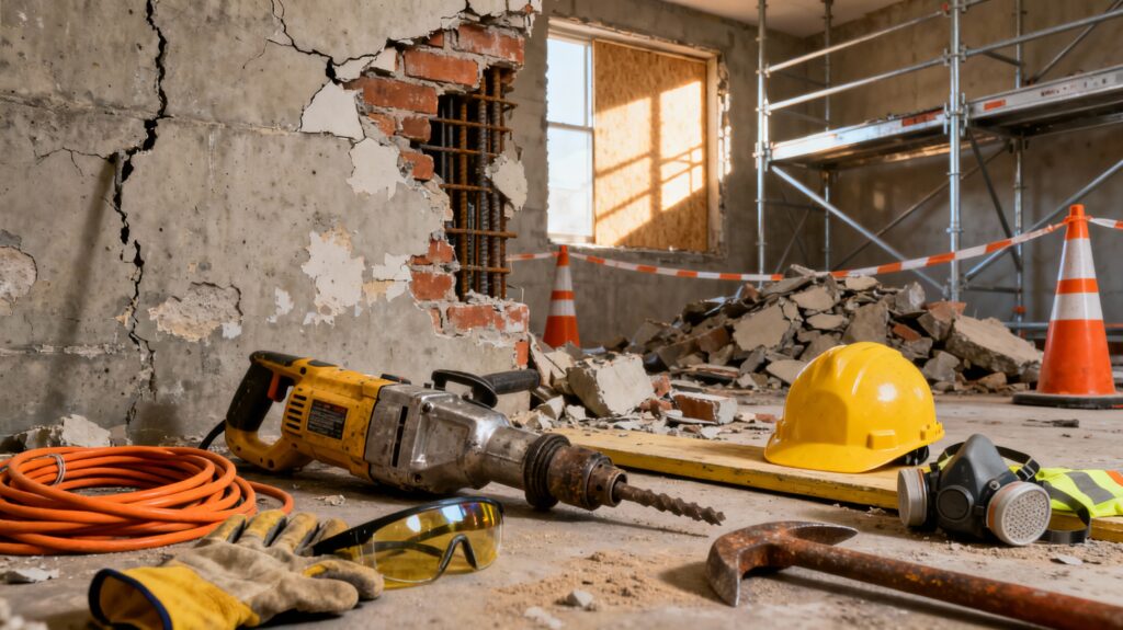 Treballs de demolició i rehabilitació 20h