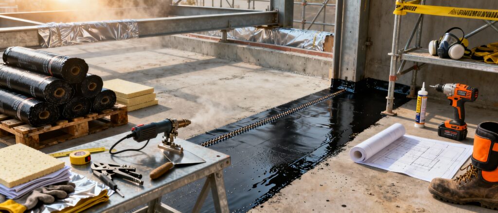 Treballs d'aïllament i impermeabilització 6h