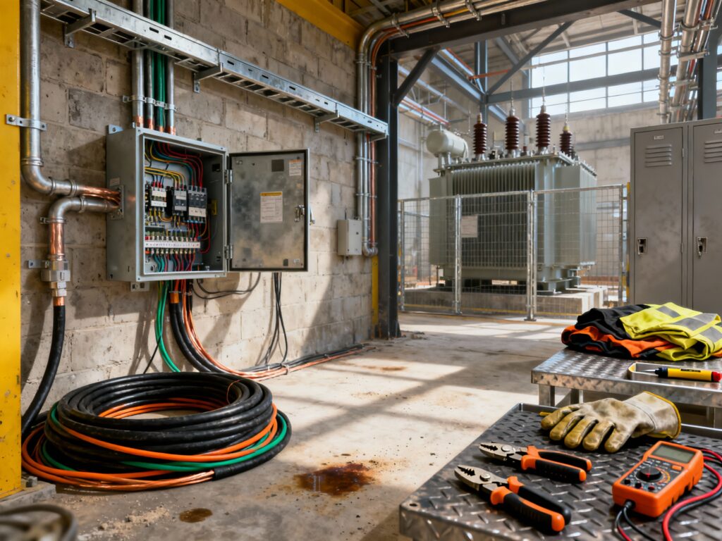 Electricitat muntatge i manteniment d'instal·lacions elèctriques d'alta i baixa tensió 20h