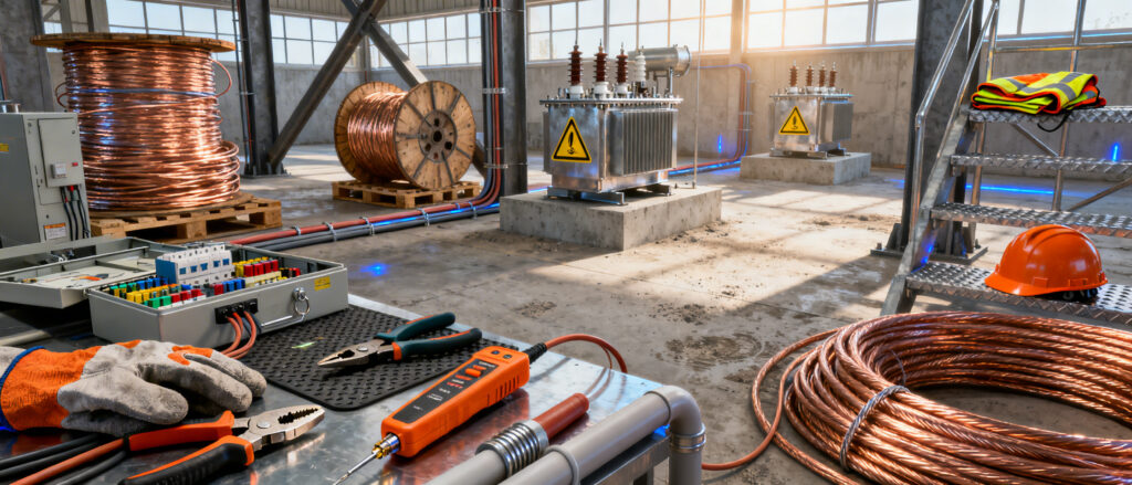 Electricitat: muntatge i manteniment d'instal·lacions elèctriques d'alta i baixa tensió 20h