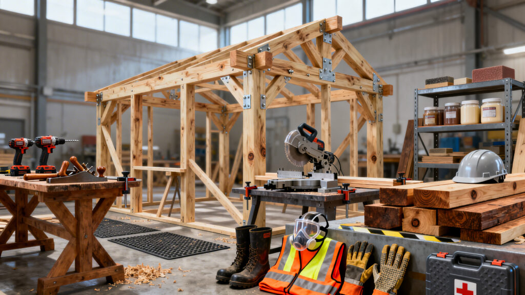 Muntador d'estructures de fusta 20h